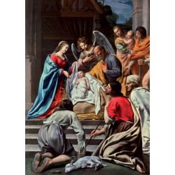 Christmas Cards - The Adoration of the Shepherds (Maître des Cortèges)