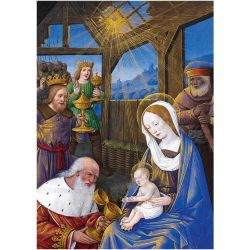Christmas Cards - The Adoration of the Magi (Bourdichon)