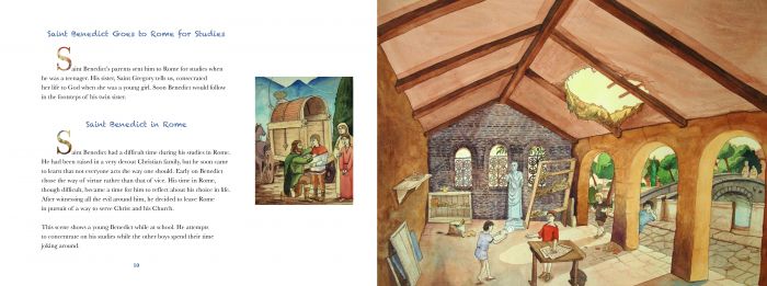 New Painted Works of St. Scholastica and St. Benedict ~ Liturgical Arts  Journal